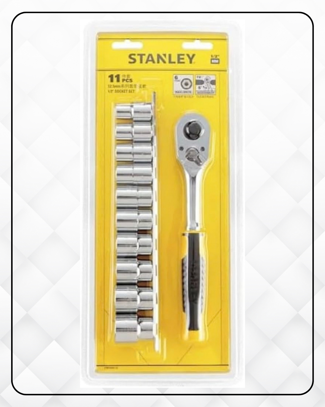 1/2 DR 11 PCS PEAR HEAD RATCHET SET MET