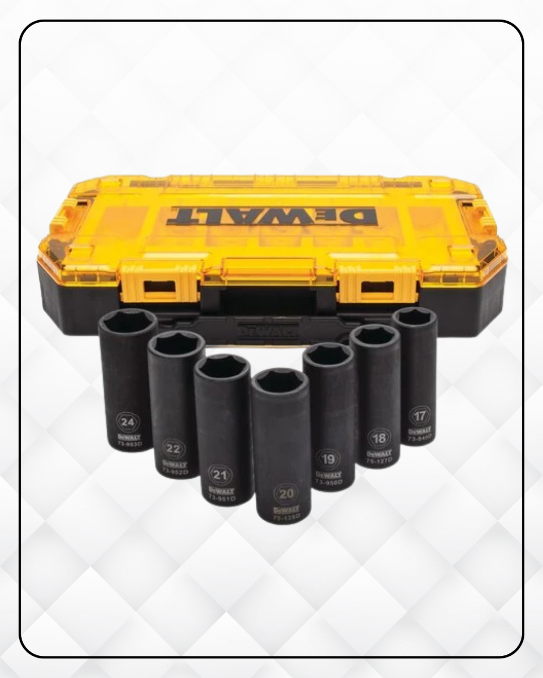 7PC 1/2" DEEP IMPACT SOCKET SET