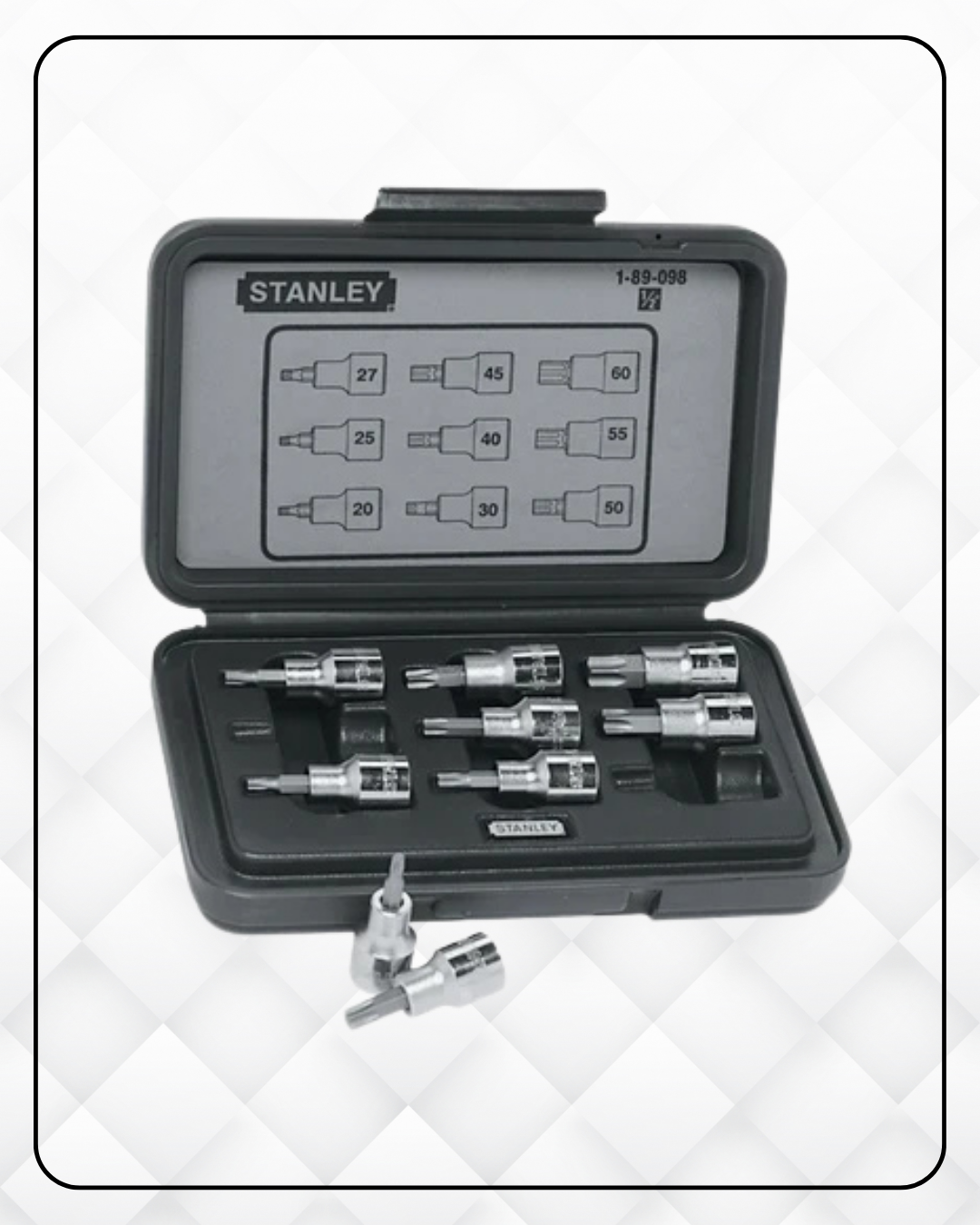 9 PC 1/2" DR TORX BIT SOCKET SET