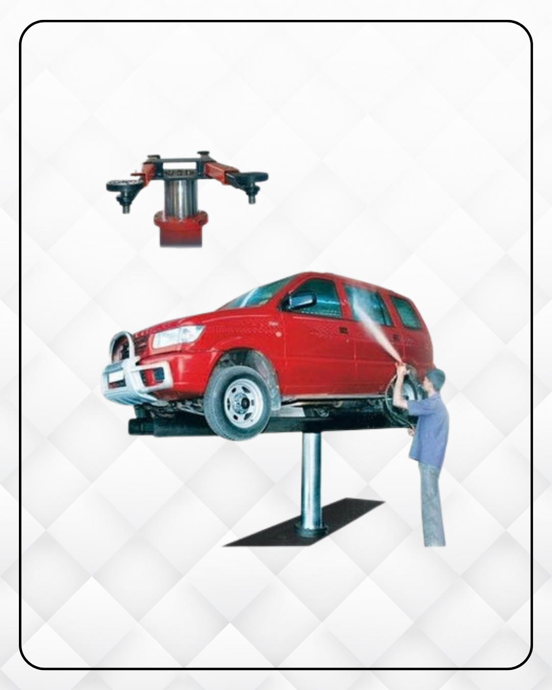Spider Arm Hydraulic Car Washing Lift