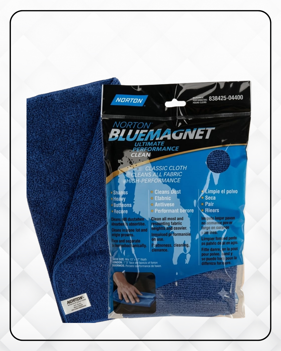 BLUE MAGNET MICROFIBER CLOTH - 380 GSM